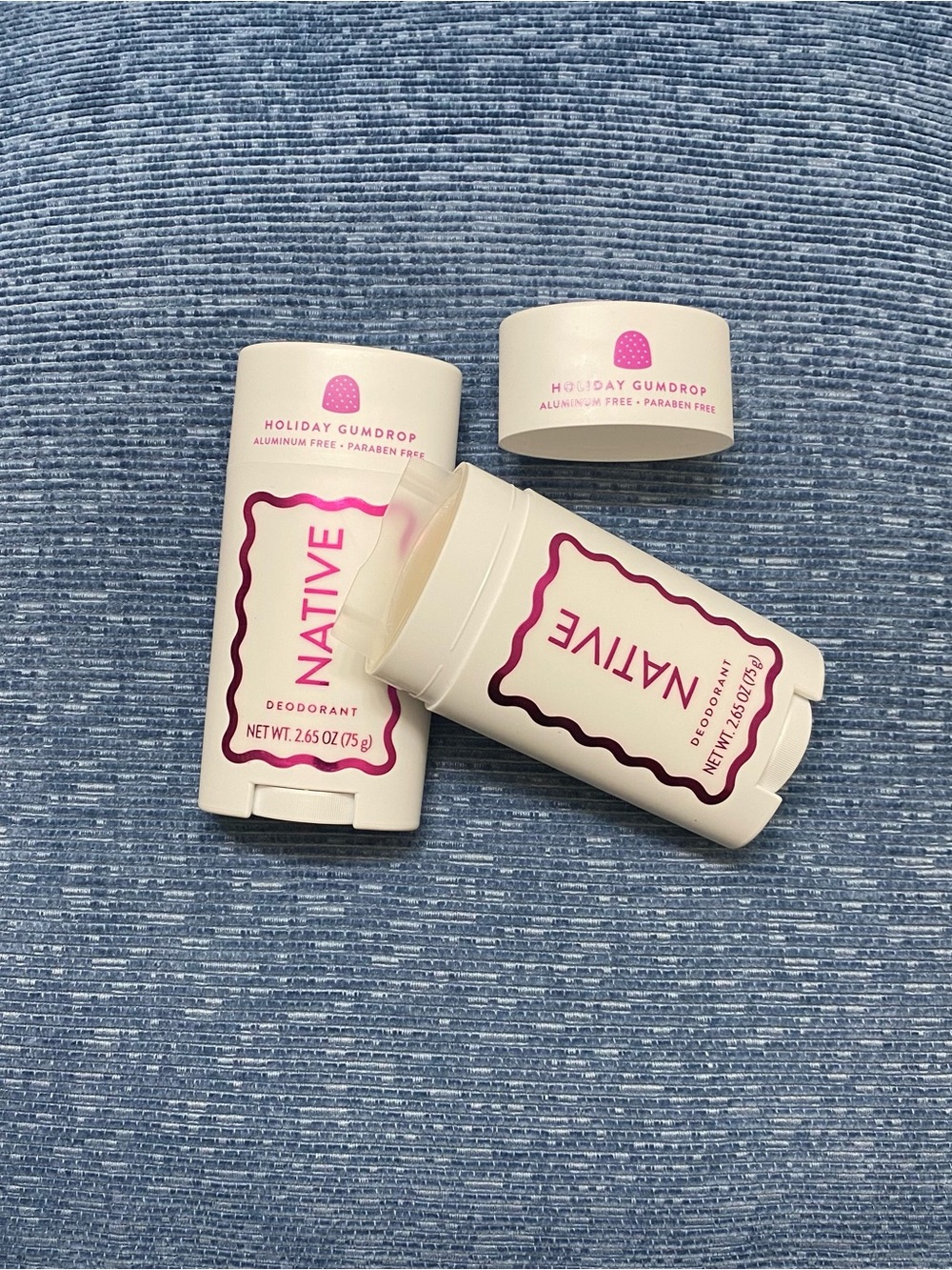 Native Holiday Gumdrop Deodorant 2.65 oz – 2 Pack – New